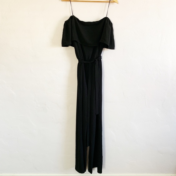 Charles Henry Off the Shoulder Popover Jumpsuit - Picture 5 of 7